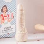 Godemichet réaliste Beige marbré