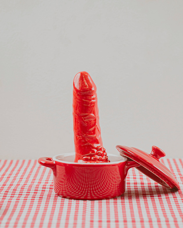 Sex toy réaliste gode rouge