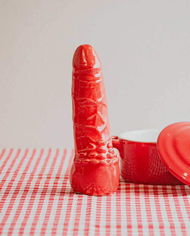 Sex toy réaliste gode rouge