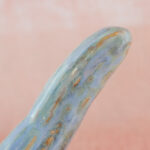 gode en céramique couleur bleu